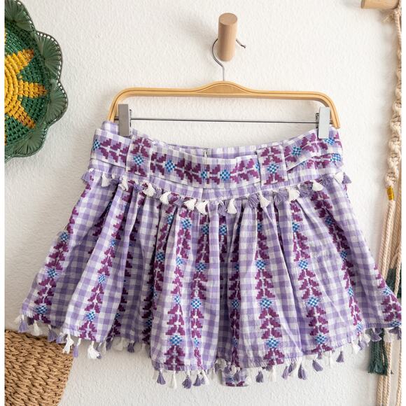 Dodo Bar Or Ariana Purple Mini Skirt M retail $250 - Picture 5 of 12